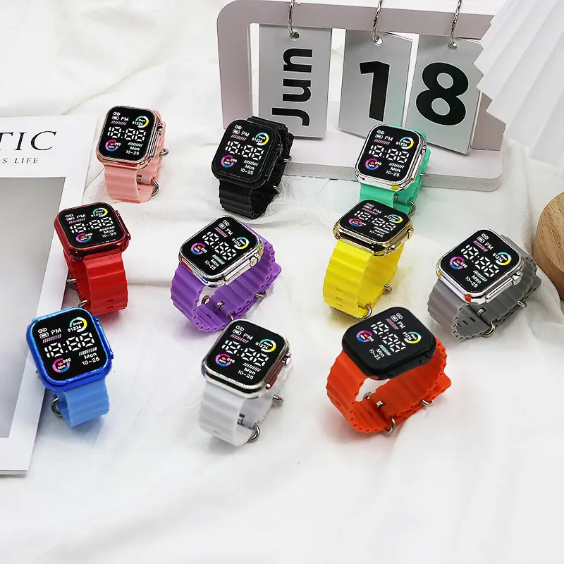LED Electronic Couple Watches Cool Double Color Circle - Image 11
