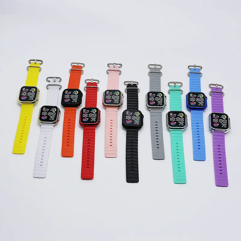 LED Electronic Couple Watches Cool Double Color Circle - Image 12