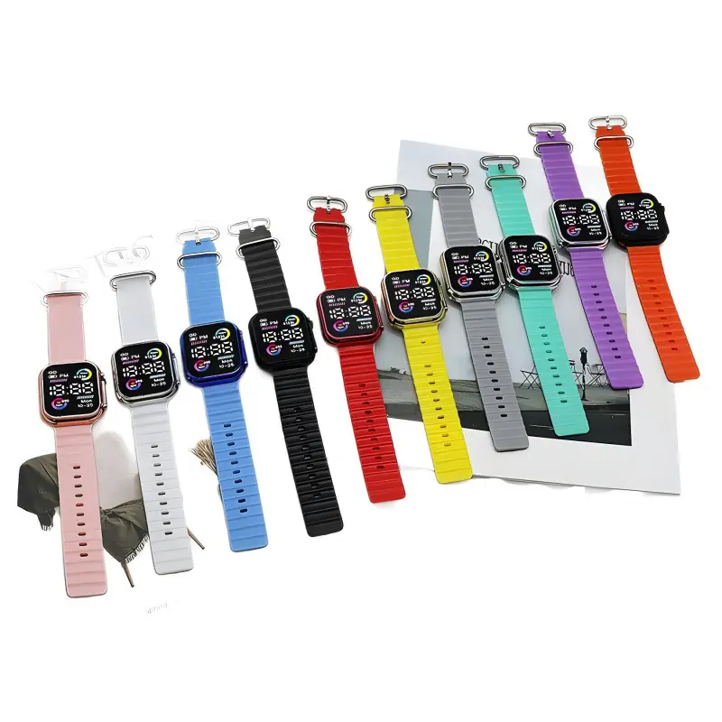 LED Electronic Couple Watches Cool Double Color Circle - Image 14