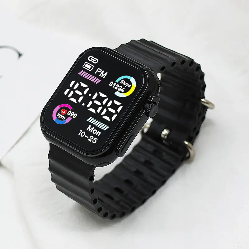 LED Electronic Couple Watches Cool Double Color Circle - Image 8