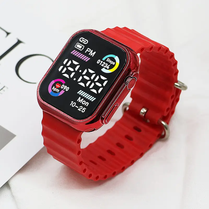 LED Electronic Couple Watches Cool Double Color Circle - Image 9