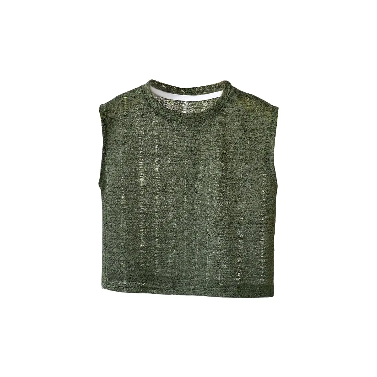 Boys' Green Hollow Out T-Shirt 2026 Summer - Image 8