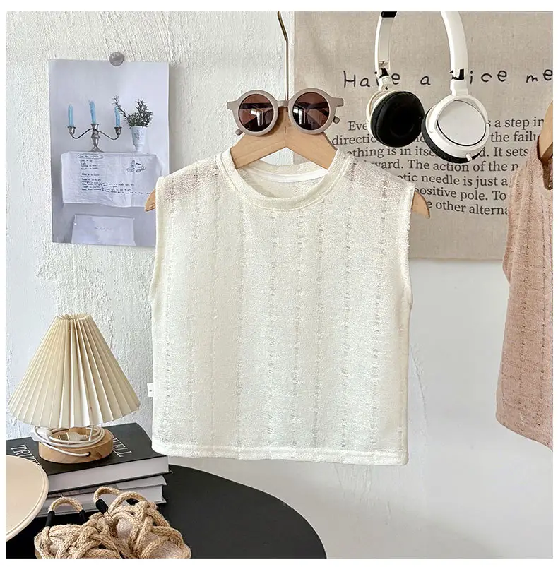 Boys' Green Hollow Out T-Shirt 2026 Summer — feature 9