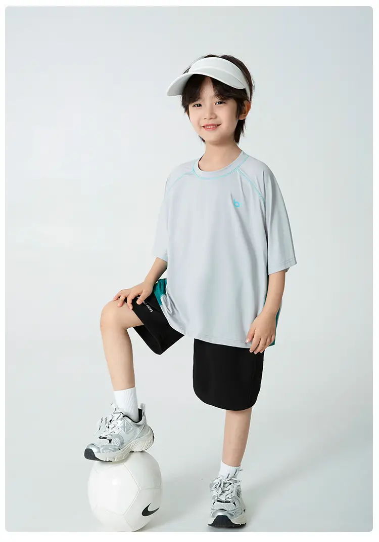 Haima Boys Blue Quick-Dry T-Shirt Summer Wear — feature 18