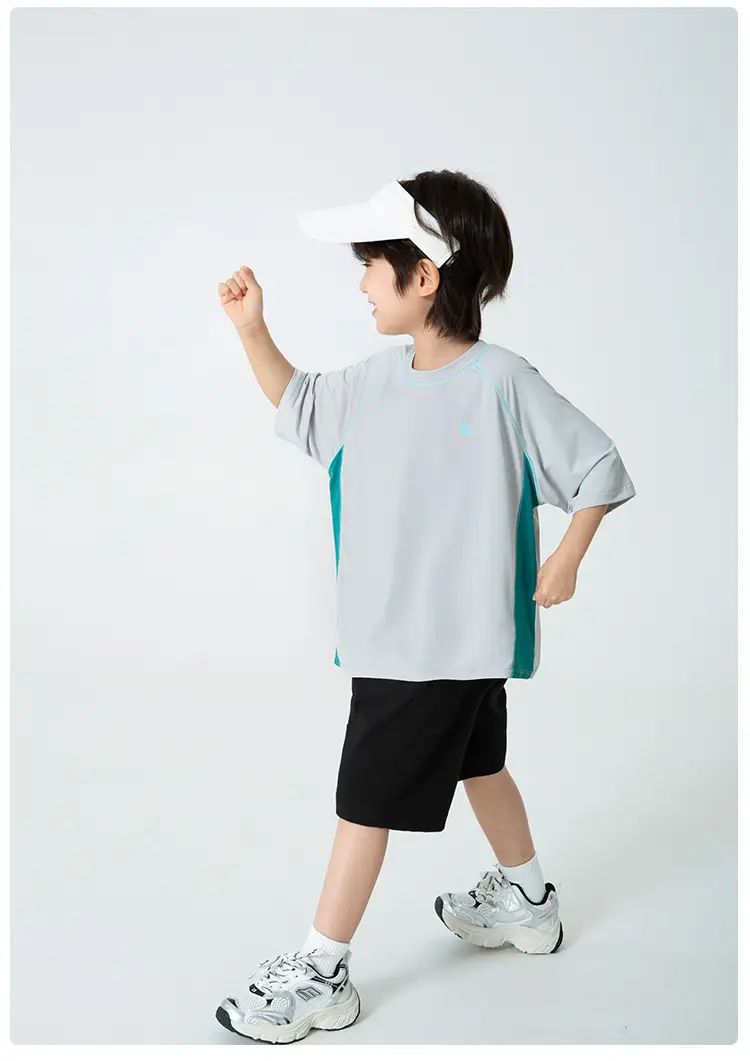 Haima Boys Blue Quick-Dry T-Shirt Summer Wear — feature 20
