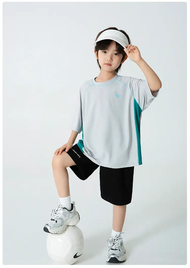 Haima Boys Blue Quick-Dry T-Shirt Summer Wear — feature 21