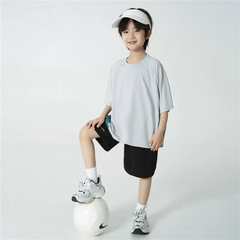 Haima Boys Blue Quick-Dry T-Shirt Summer Wear