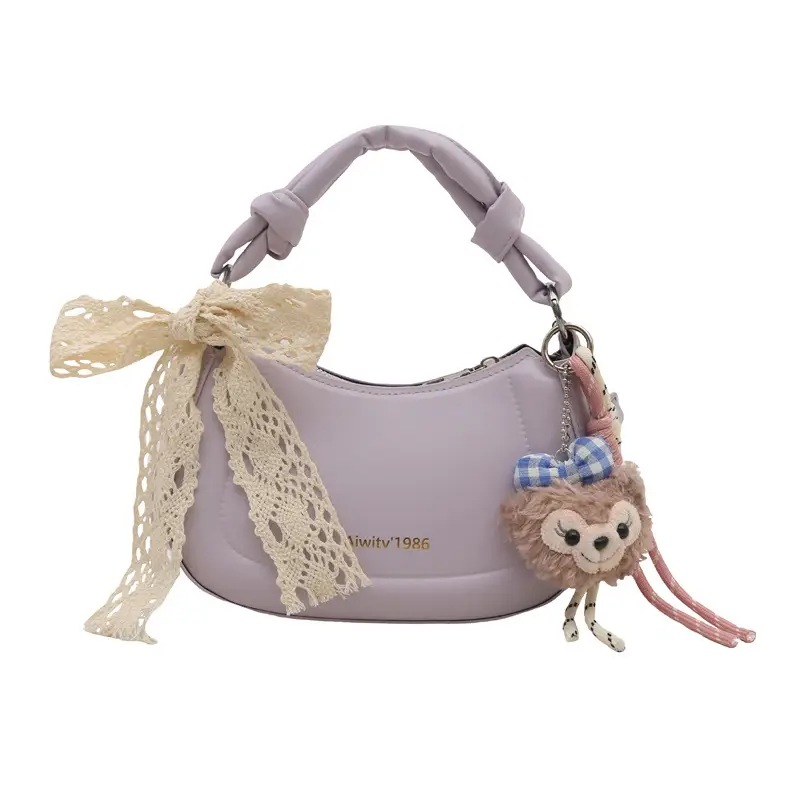 Light Blue Korean Style Handbag for Women - Image 8