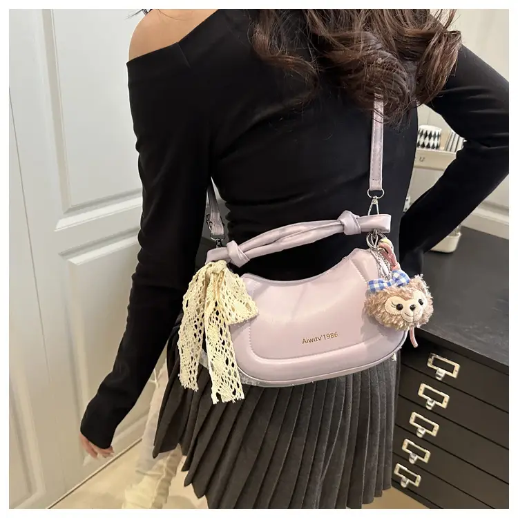 Light Blue Korean Style Handbag for Women — feature 10