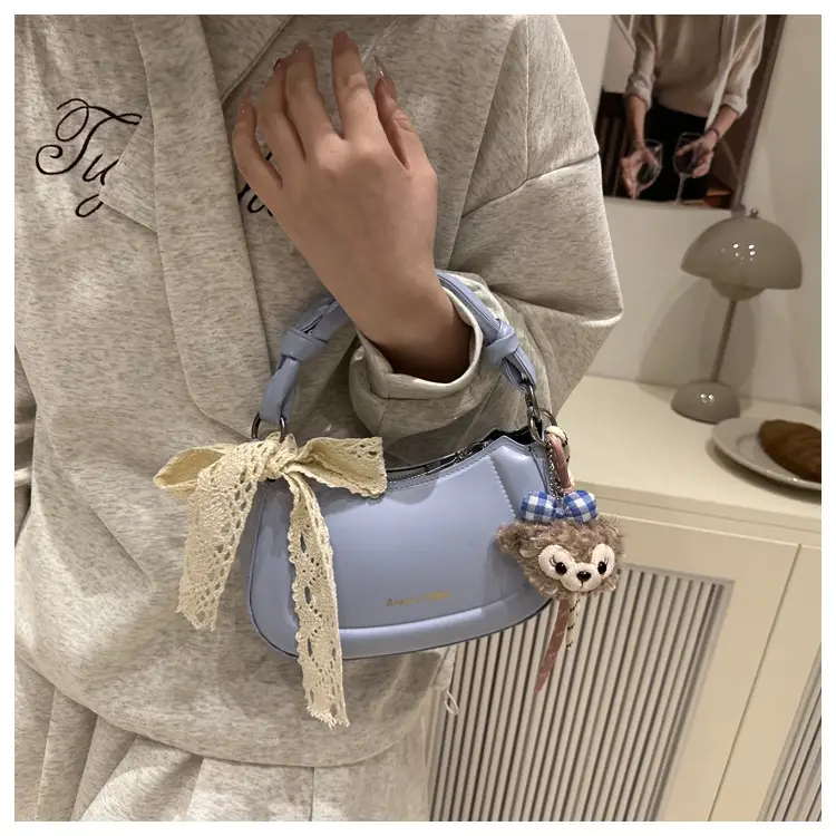Light Blue Korean Style Handbag for Women — feature 16