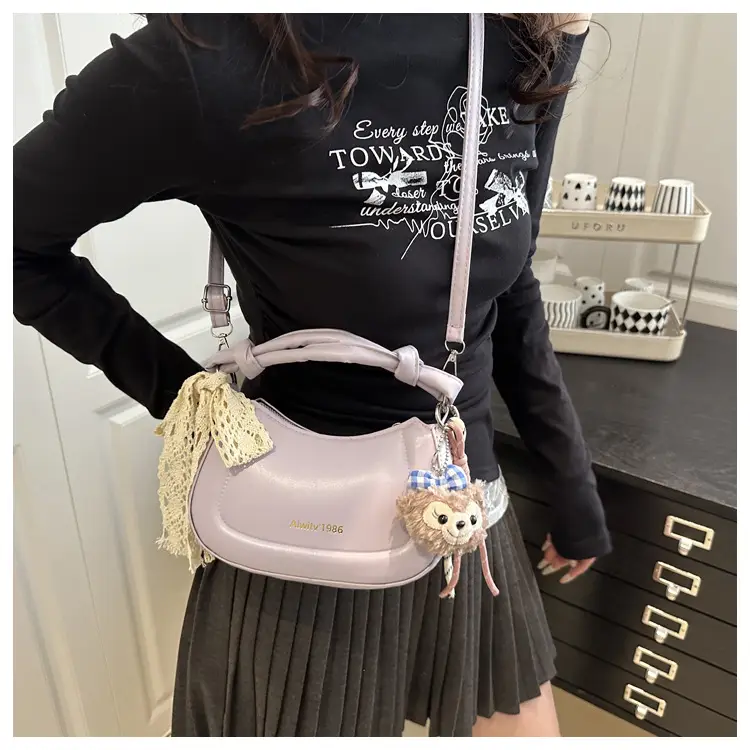 Light Blue Korean Style Handbag for Women — feature 7