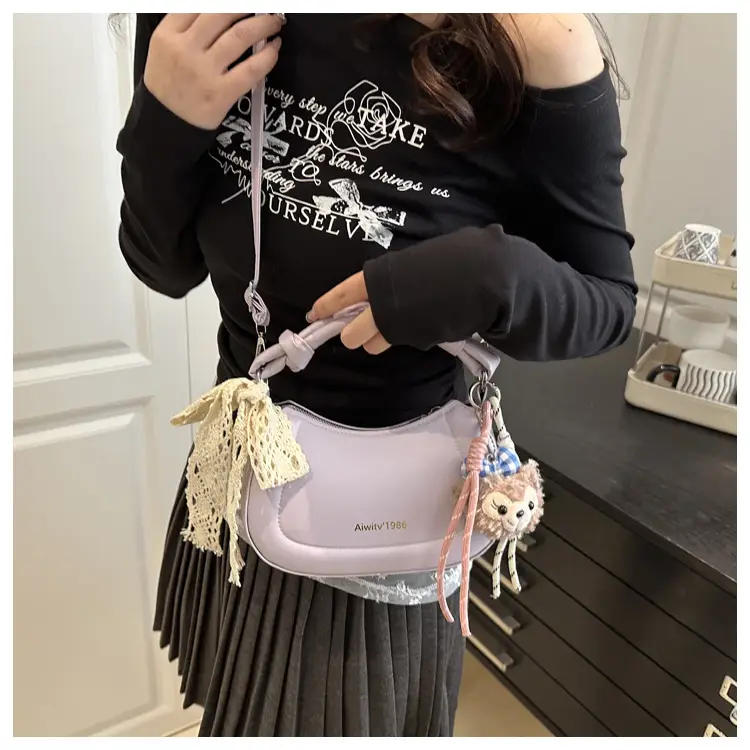 Light Blue Korean Style Handbag for Women — feature 8