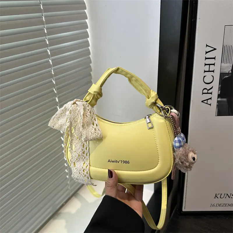 Light Blue Korean Style Handbag for Women - Image 2