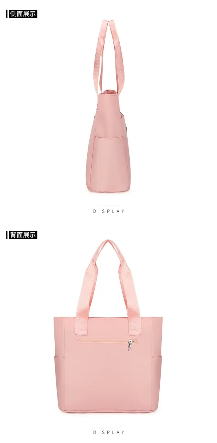 Women's Pink Shoulder Bag with Multi-Pockets — feature 10