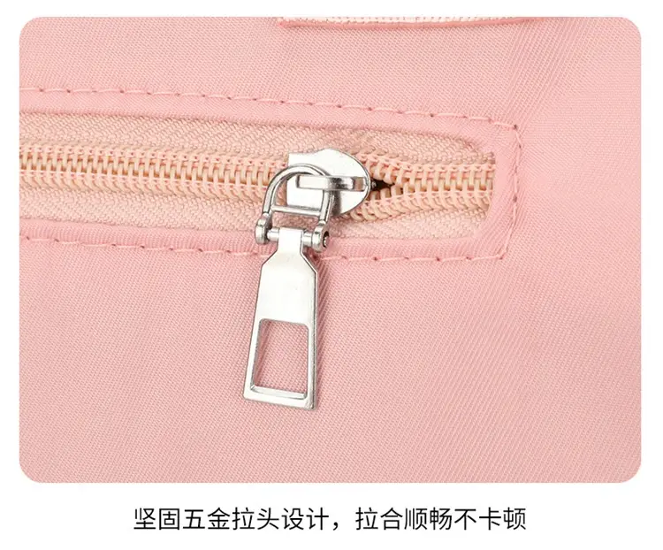 Women's Pink Shoulder Bag with Multi-Pockets — feature 13