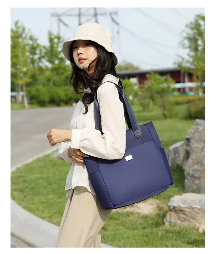 Women's Pink Shoulder Bag with Multi-Pockets — feature 21