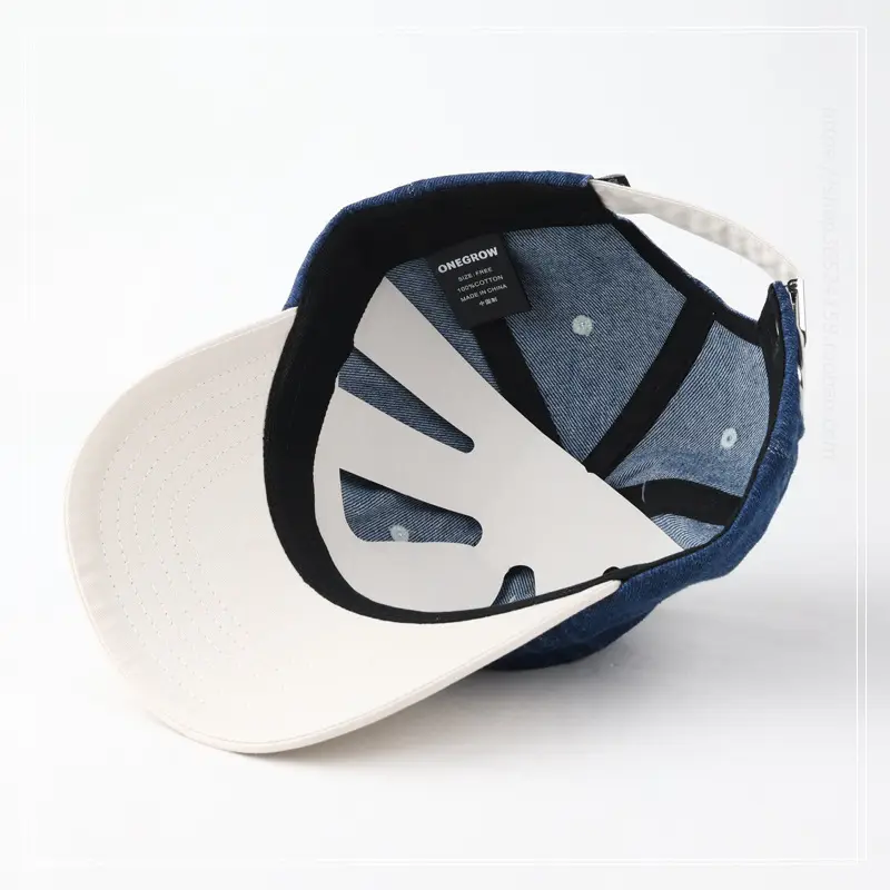 Korean Style Baseball Cap Blue White Black Pink - Image 8