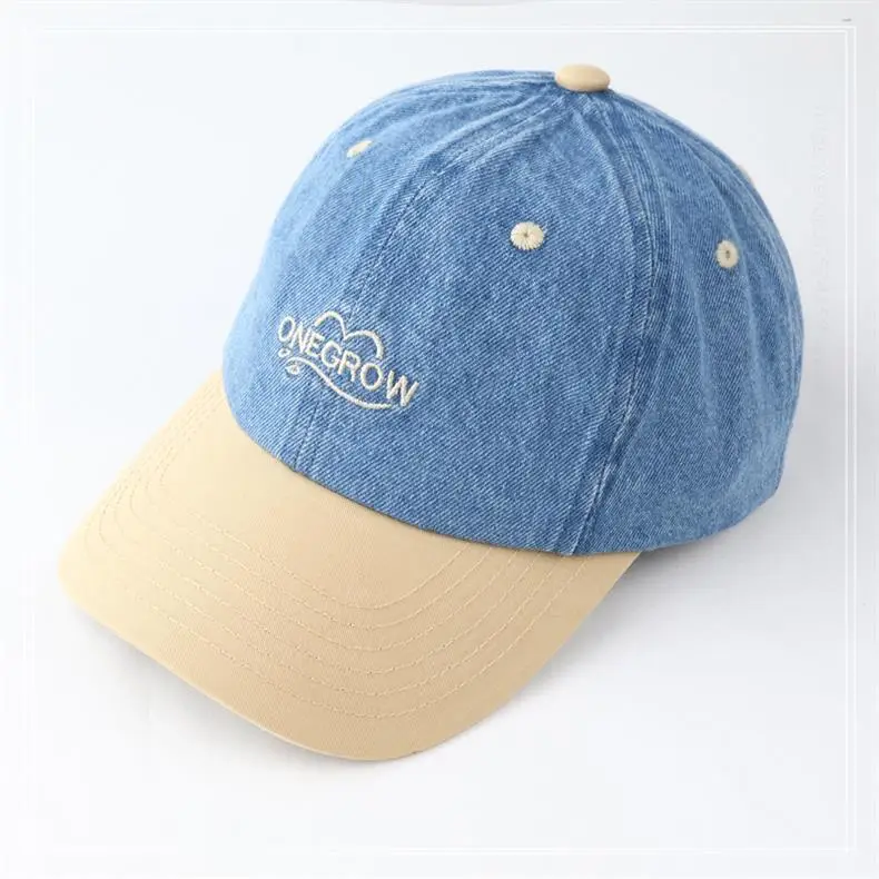 Korean Style Baseball Cap Blue White Black Pink — feature 10