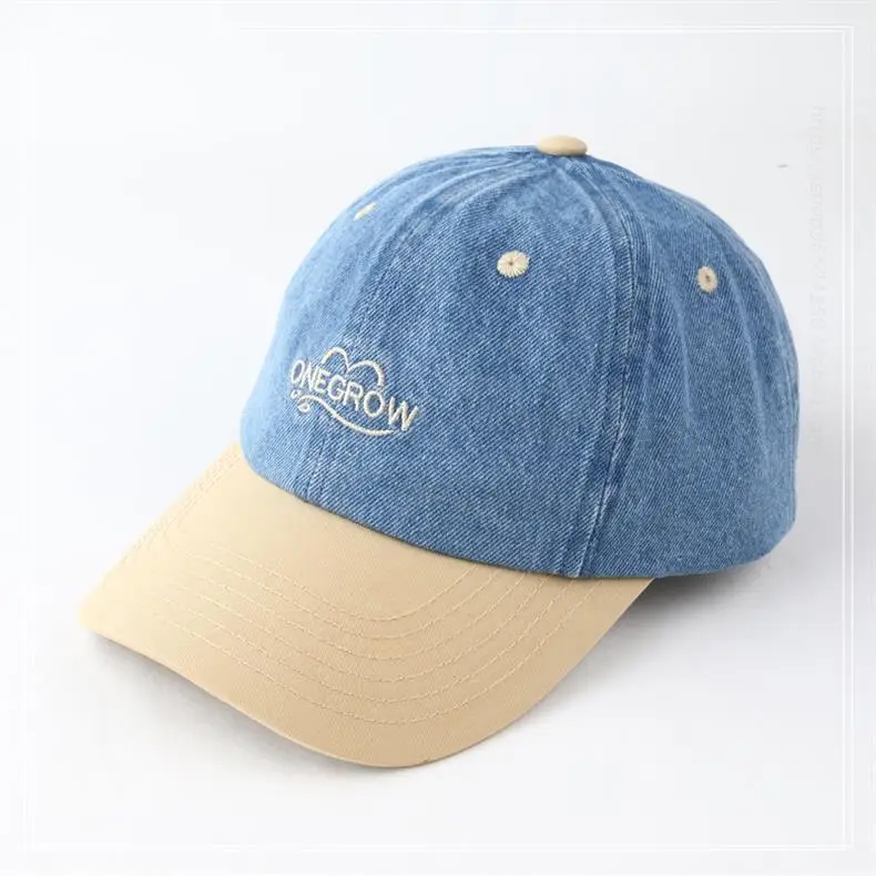 Korean Style Baseball Cap Blue White Black Pink — feature 4
