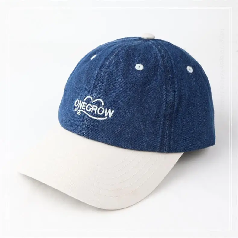 Korean Style Baseball Cap Blue White Black Pink — feature 7