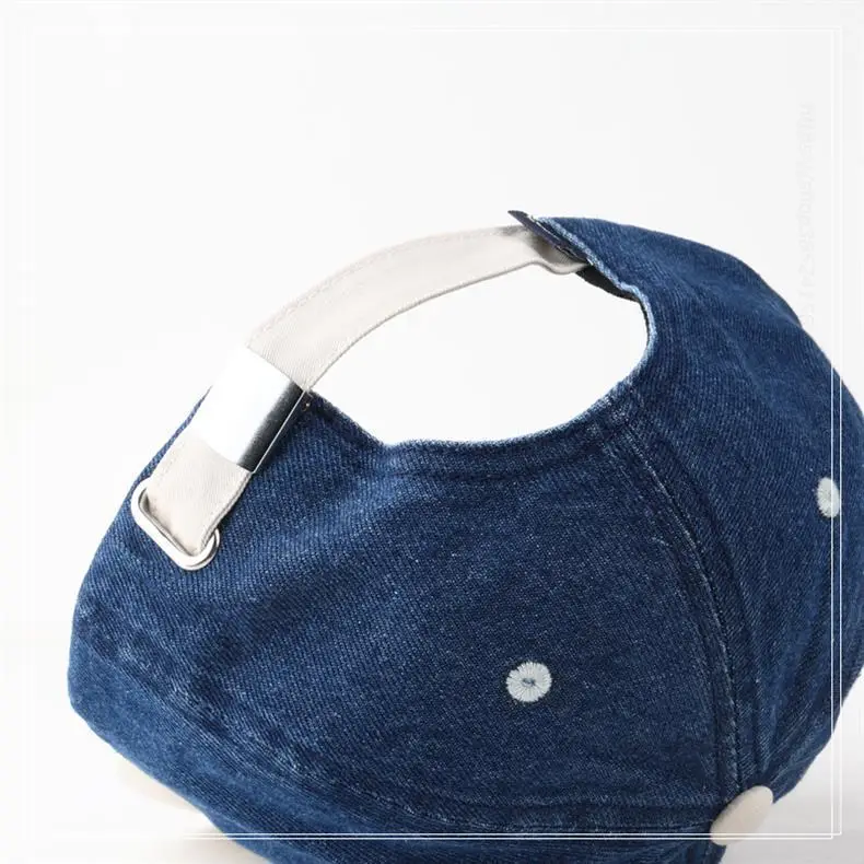 Korean Style Baseball Cap Blue White Black Pink — feature 9