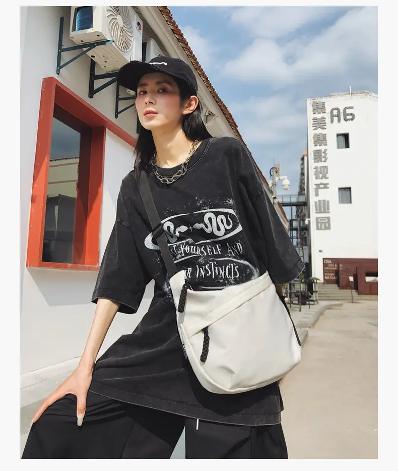 Large Capacity Casual Couple Tote Bag Neutral Crossbody Bag — feature 19