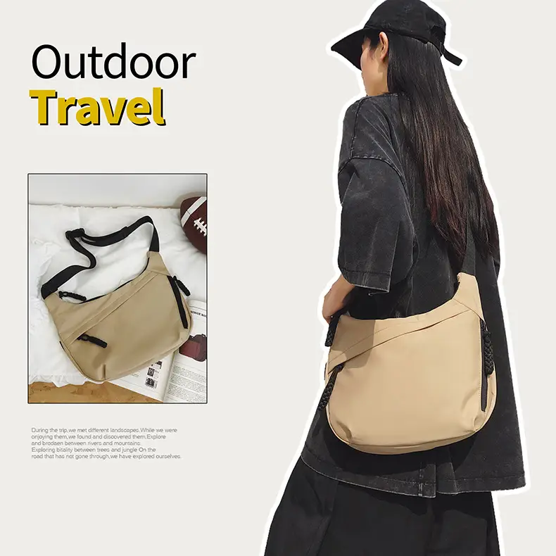 Large Capacity Casual Couple Tote Bag Neutral Crossbody Bag — feature 2