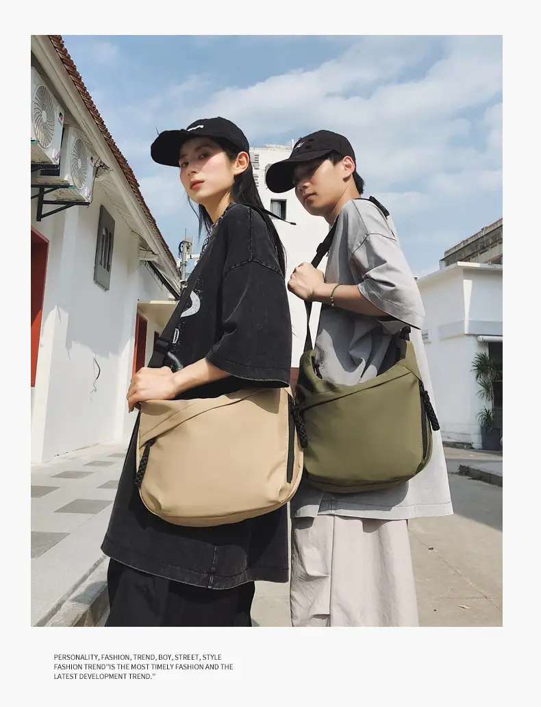 Large Capacity Casual Couple Tote Bag Neutral Crossbody Bag — feature 4