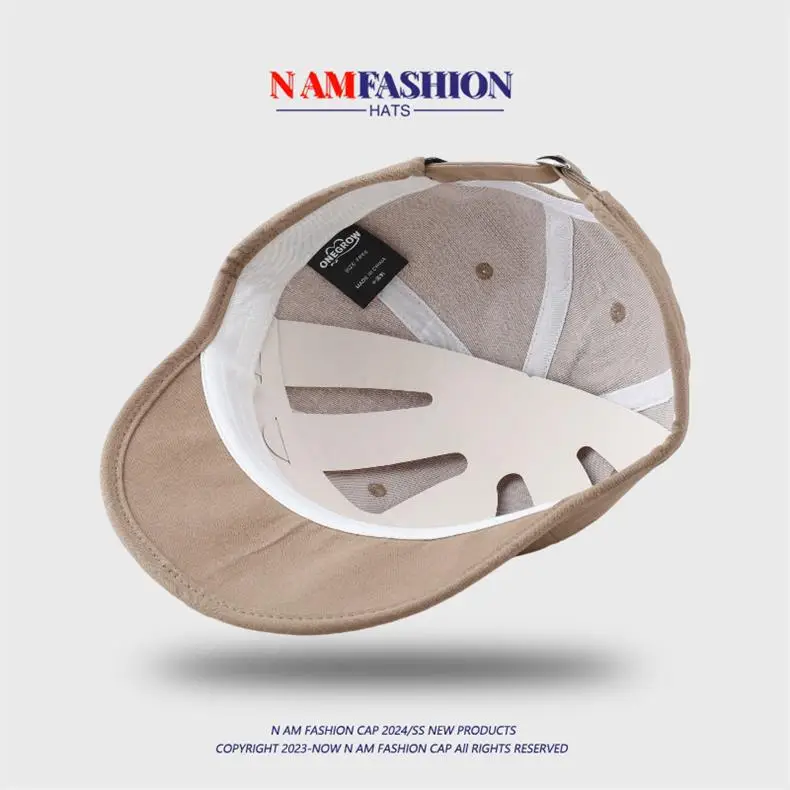 Women's Beige Peaked Cap Summer Travel Beach — feature 2