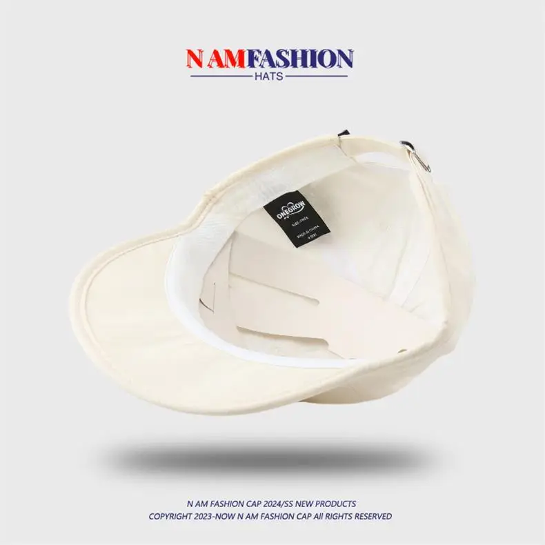 Women's Beige Peaked Cap Summer Travel Beach — feature 5