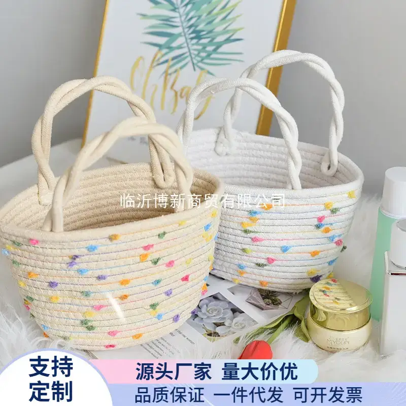 Colorful Dot Twist Handle Shoulder Bag - Image 3