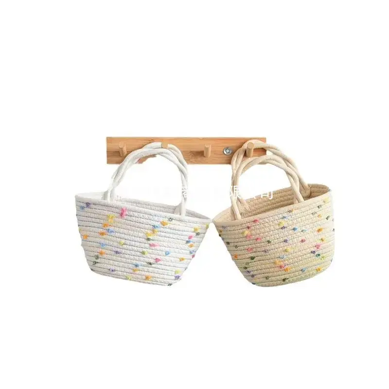 Colorful Dot Twist Handle Shoulder Bag - Image 7