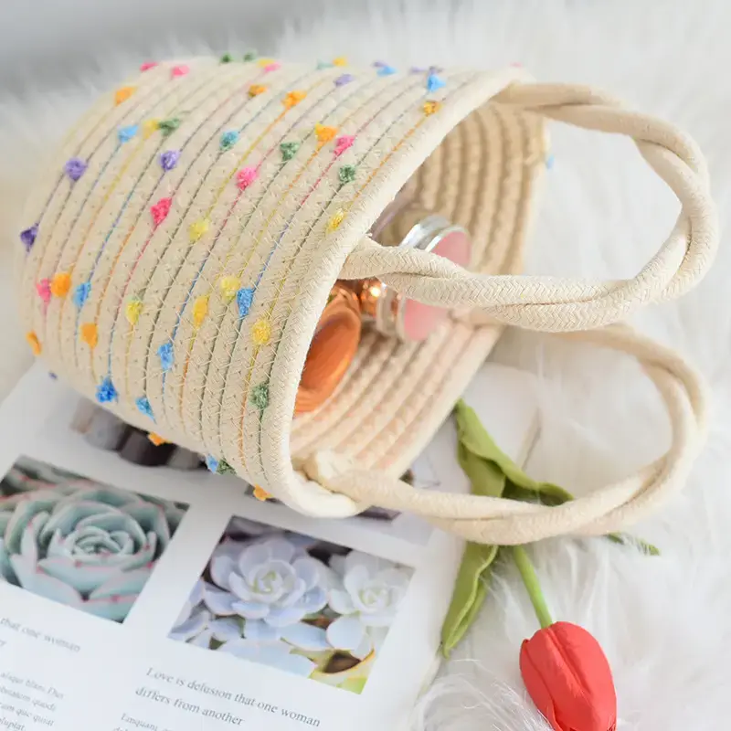 Colorful Dot Twist Handle Shoulder Bag — feature 4