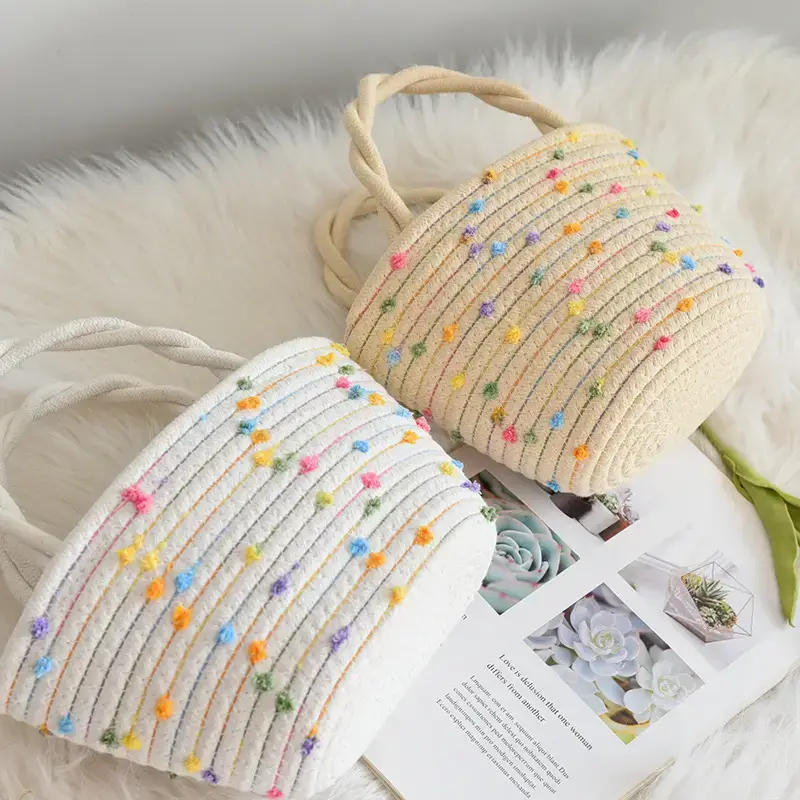 Colorful Dot Twist Handle Shoulder Bag — feature 9