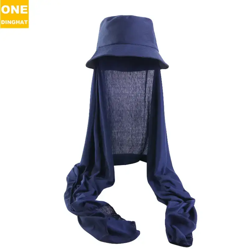 Red Muslim Cape Hat with Scarf for Men - Image 9