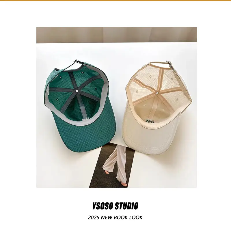 Men's Green Blue Printed Baseball Cap Quick-Drying — feature 15