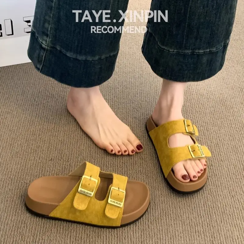 Women Red Birkenstock Slippers Summer Outer Wear 2025 - Image 6