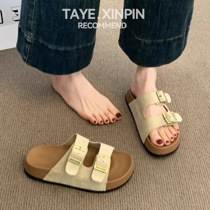 Women Red Birkenstock Slippers Summer Outer Wear 2025 - Image 7