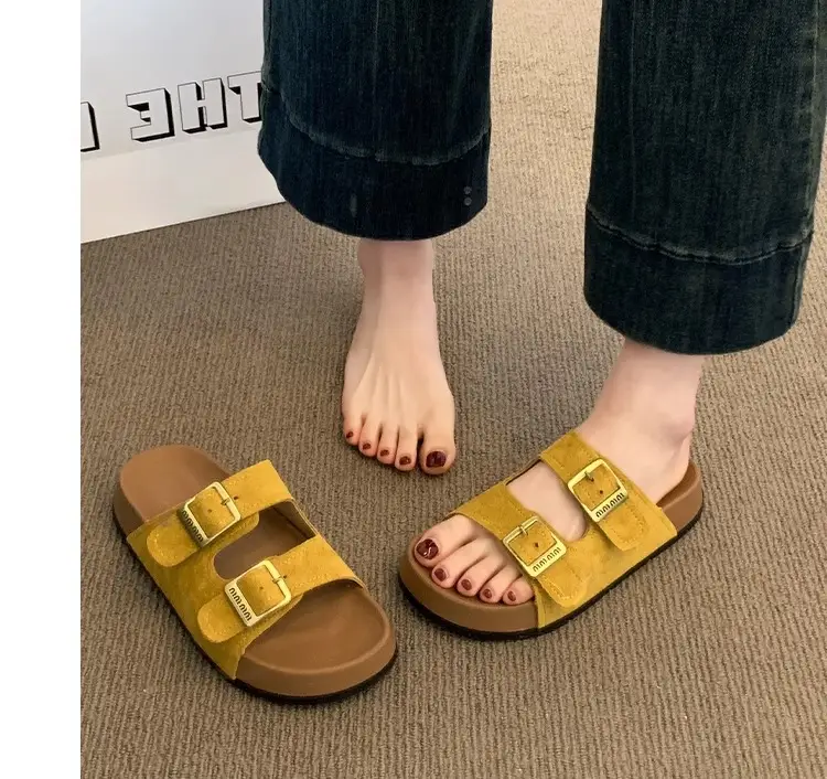 Women Red Birkenstock Slippers Summer Outer Wear 2025 — feature 22