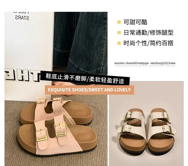 Women Red Birkenstock Slippers Summer Outer Wear 2025 — feature 3