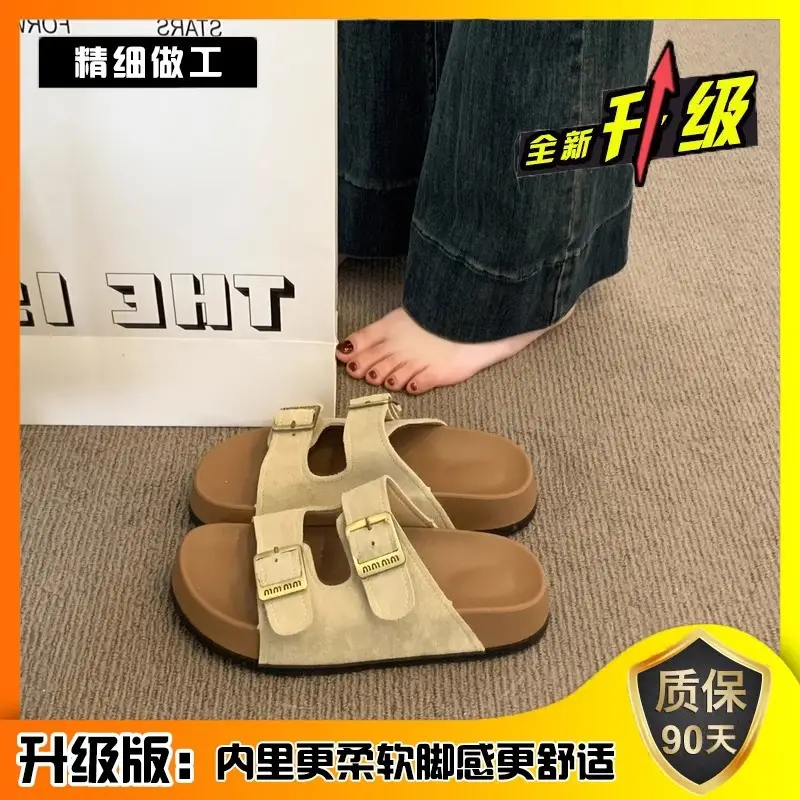 Women Red Birkenstock Slippers Summer Outer Wear 2025 - Image 2
