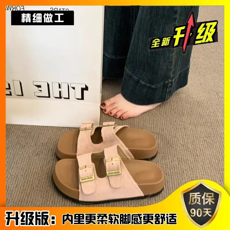 Women Red Birkenstock Slippers Summer Outer Wear 2025 - Image 3