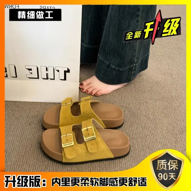 Women Red Birkenstock Slippers Summer Outer Wear 2025 - Image 4