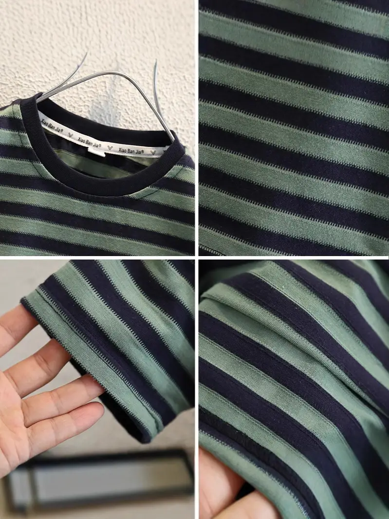 Boys Striped T-Shirt Shorts Set Summer Casual Wear