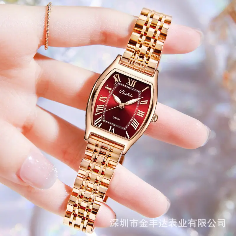 Women's Rose Gold Quartz Watch Waterproof Fashion B7646L - Image 4