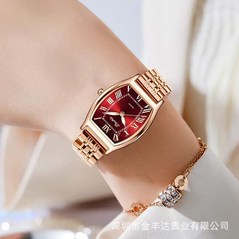 Women's Rose Gold Quartz Watch Waterproof Fashion B7646L - Image 5