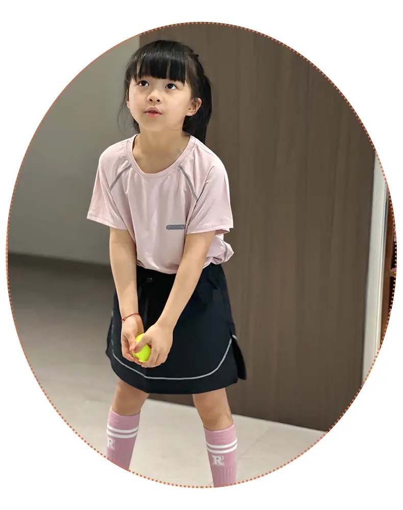 Pink Quick-Drying Kids T-Shirt Medium to Large — feature 15