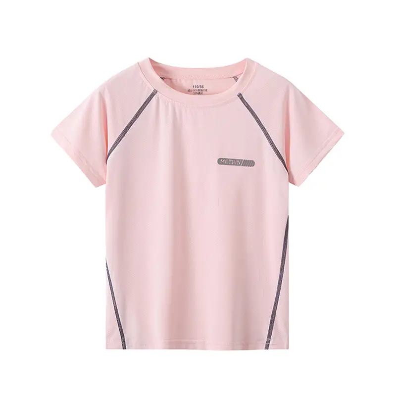 Pink Quick-Drying Kids T-Shirt Medium to Large - Image 2