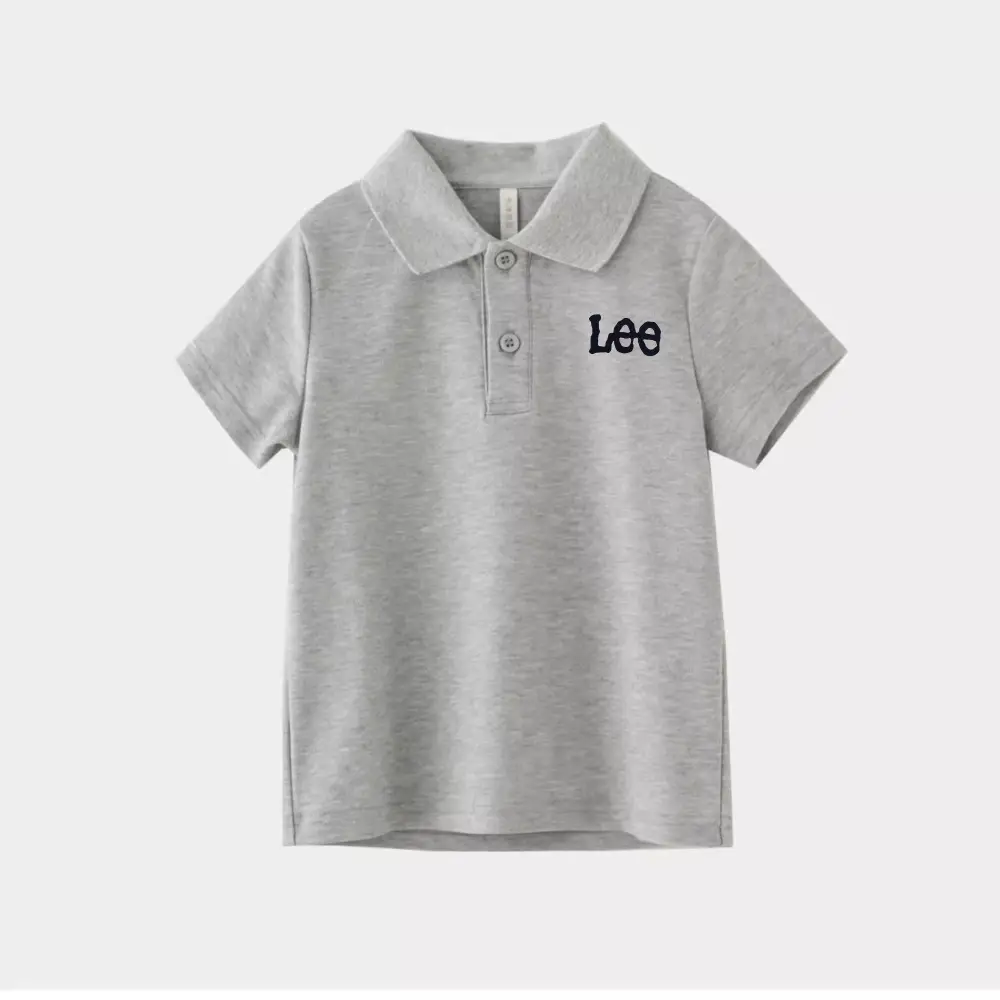 Kids Korean Style Polo Shirt Black Medium to XL — feature 13