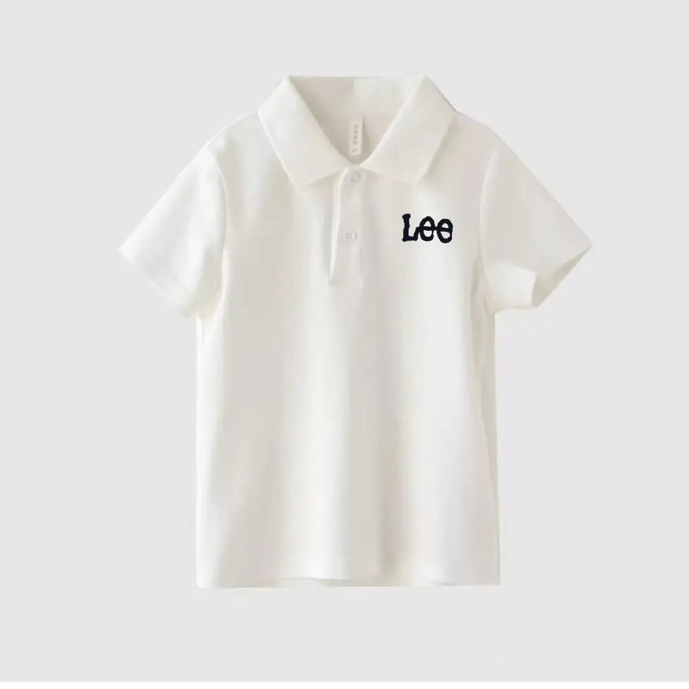 Kids Korean Style Polo Shirt Black Medium to XL — feature 16